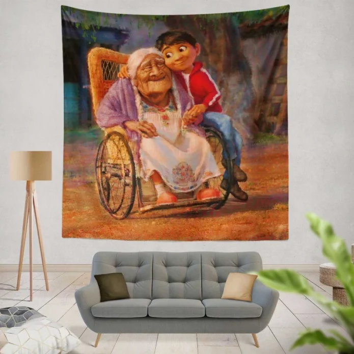 Pixars Coco Movie Mama Coco Wall Hanging Tapestry