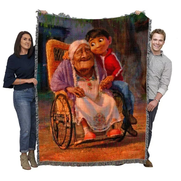 Pixars Coco Movie Mama Coco Woven Blanket