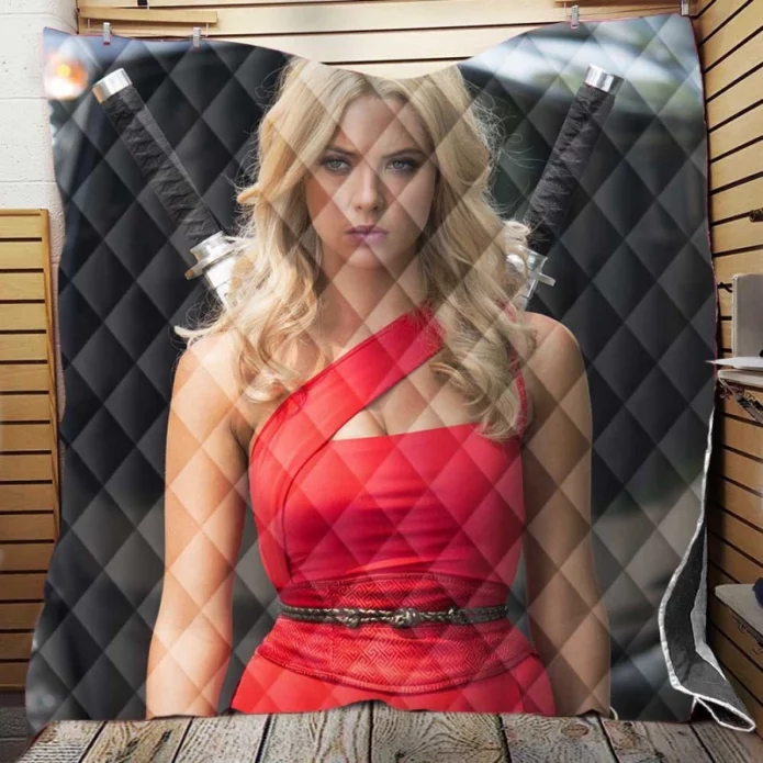 Pixels Movie Ashley Benson Quilt Blanket