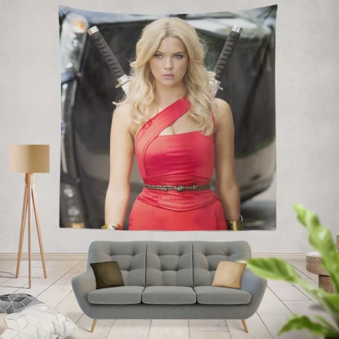 Pixels Movie Ashley Benson Wall Hanging Tapestry