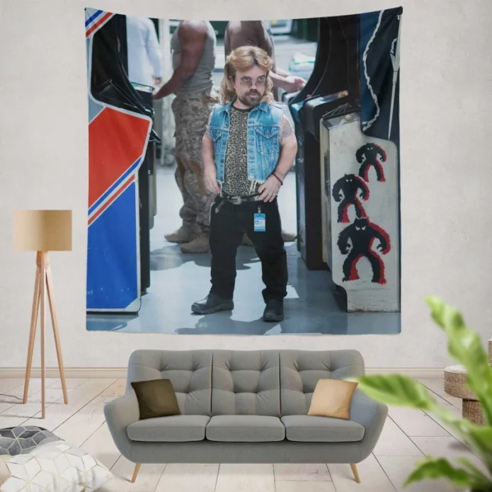 Pixels Movie Peter Dinklage Wall Hanging Tapestry