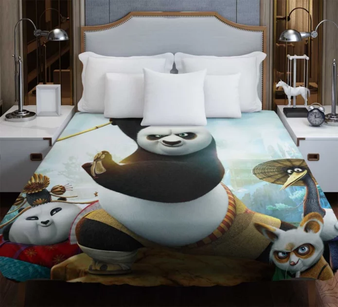 Po in Kung Fu Panda 3 Movie Duvet Cover