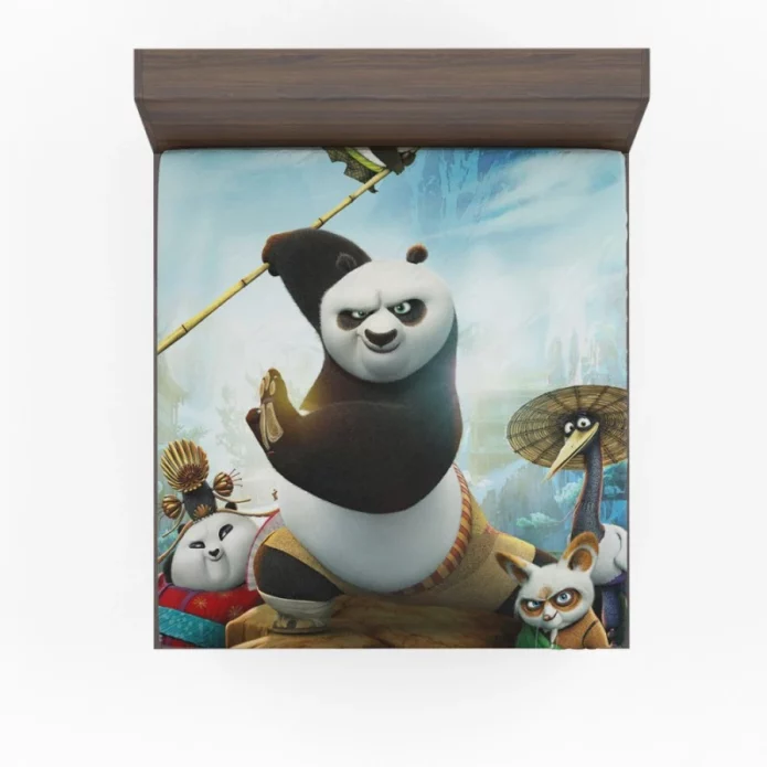 Po in Kung Fu Panda 3 Movie Fitted Sheet