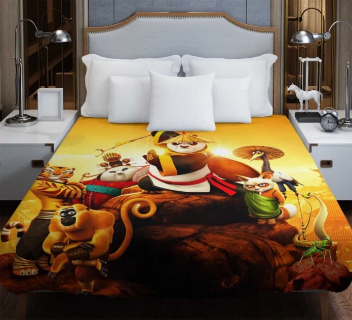 Po in Kung Fu Panda 3 Movie Kids Comedy Duvet Cover