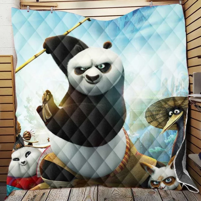 Po in Kung Fu Panda 3 Movie Quilt Blanket