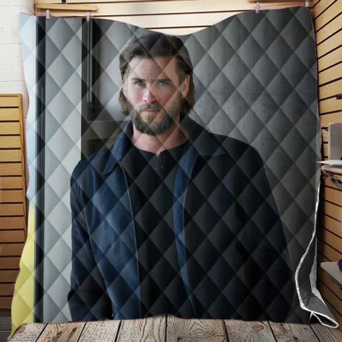Poker Face Movie Liam Hemsworth Quilt Blanket