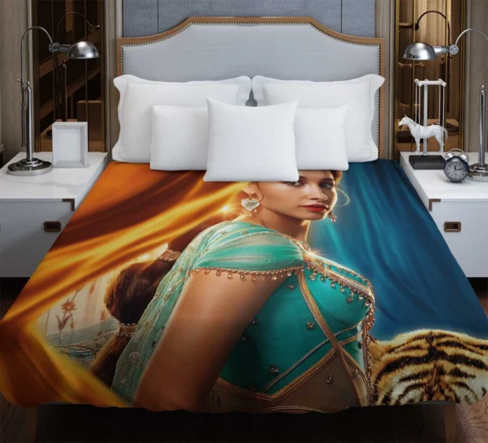 Princess Jamine Naomi Scott in Aladdin Movie Duvet Cover