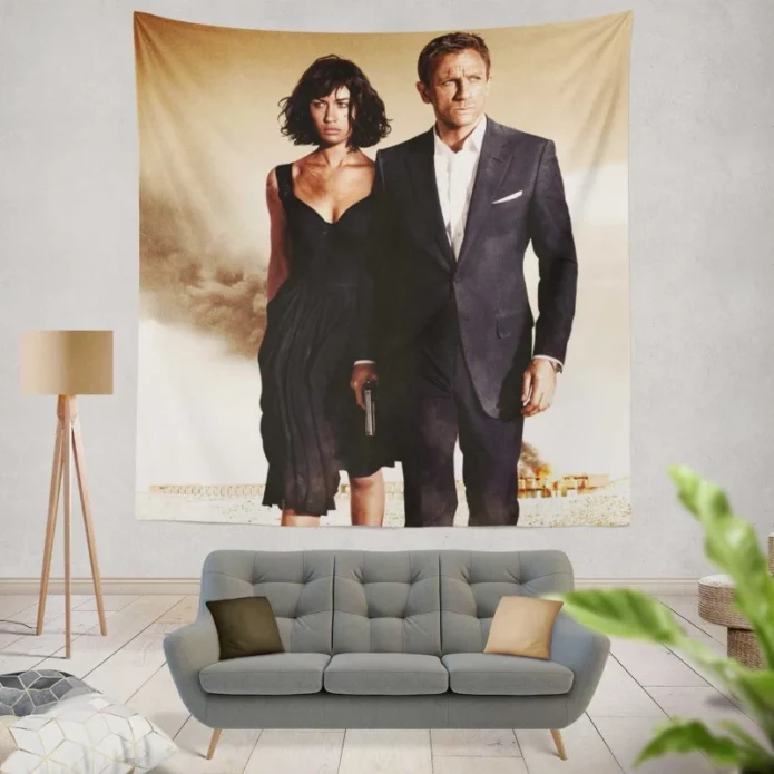 Quantum Of Solace Movie James Bond Wall Hanging Tapestry
