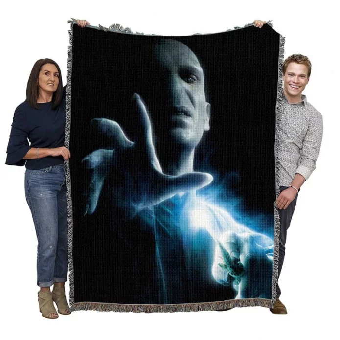 Ralph Fiennes as Lord Voldemort in Harry Potter Movie Woven Blanket