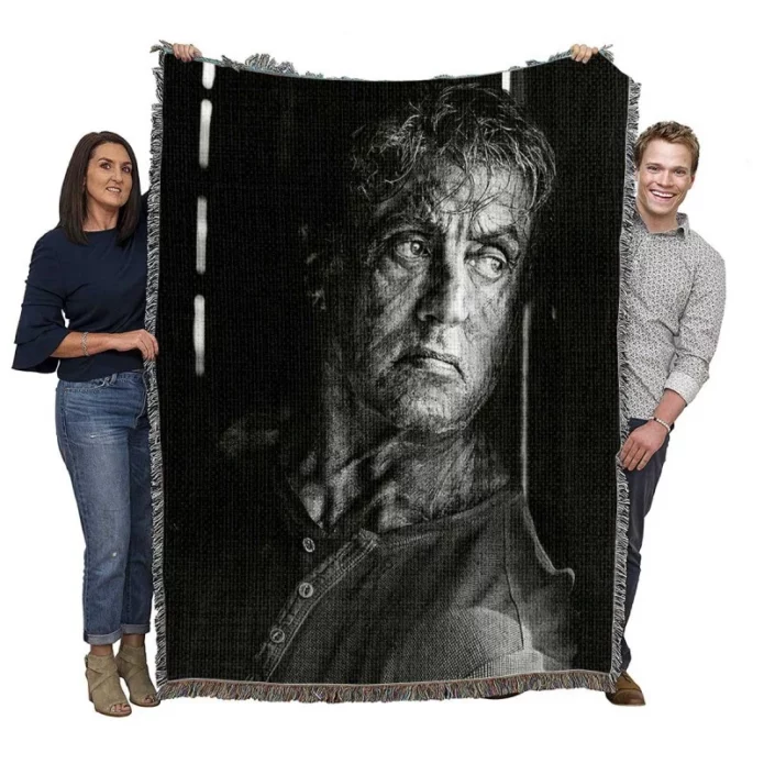 Rambo Last Blood Movie Sylvester Stallone Woven Blanket