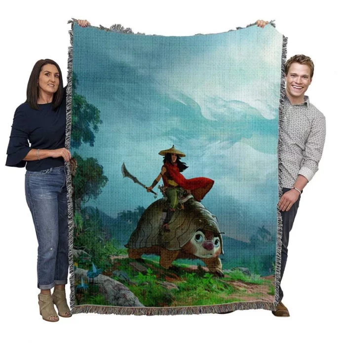 Raya and the Last Dragon Movie Cast Poster Woven Blanket