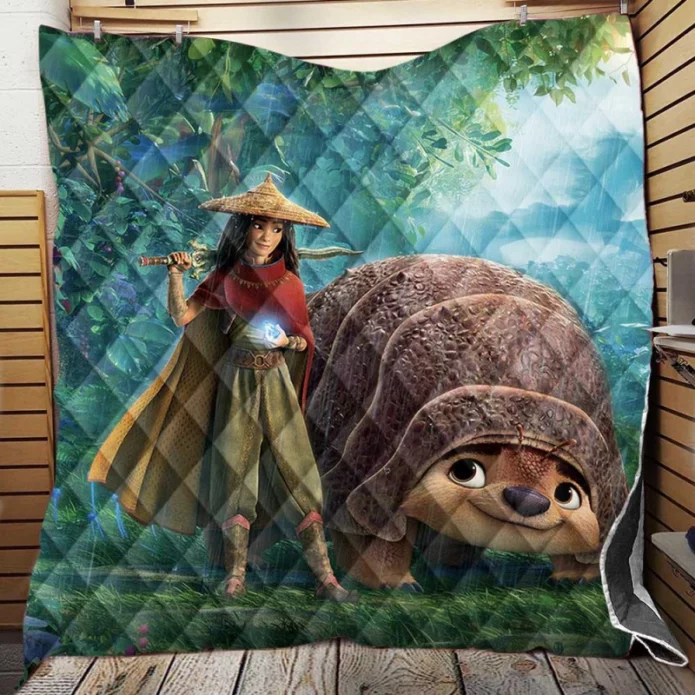 Raya and the Last Dragon Movie Quilt Blanket