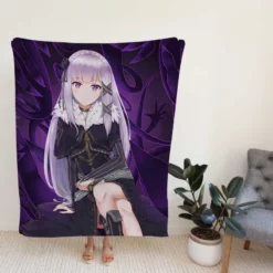 Re Zero Emilia Anime Fleece Blanket
