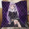 Re Zero Emilia Anime Quilt Blanket