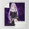 Re Zero Emilia Anime Sherpa Fleece Blanket