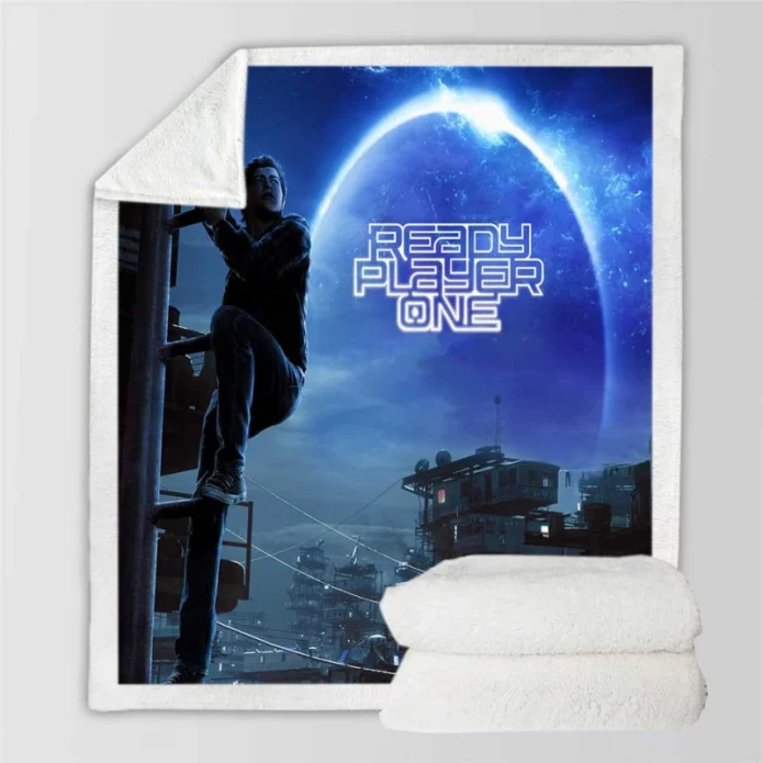 Ready Player One Movie Tye Sheridan Sherpa Fleece Blanket