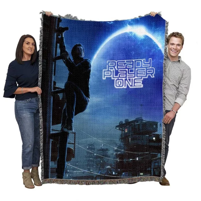 Ready Player One Movie Tye Sheridan Woven Blanket