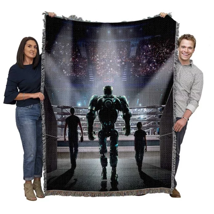 Real Steel Movie Woven Blanket