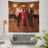 Red Notice Movie Dwayne Johnson Gal Gadot Wall Hanging Tapestry