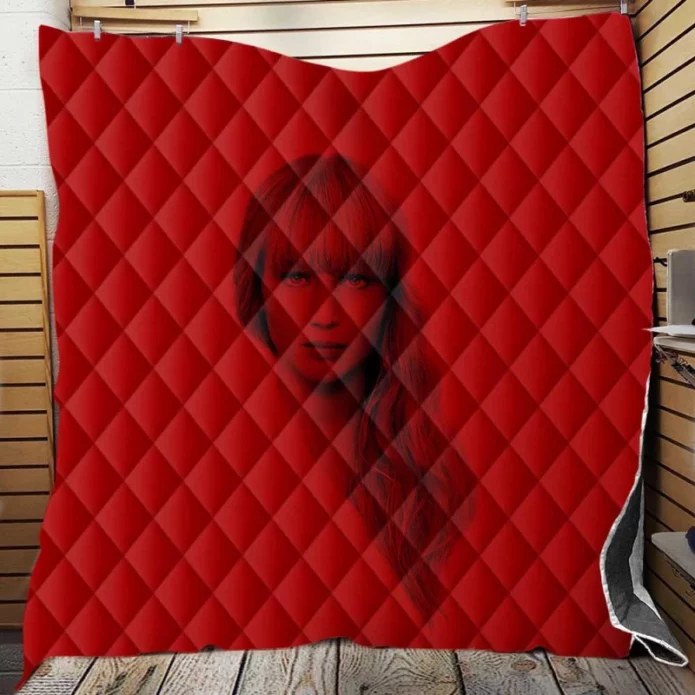 Red Sparrow Movie Jennifer Lawrence Quilt Blanket