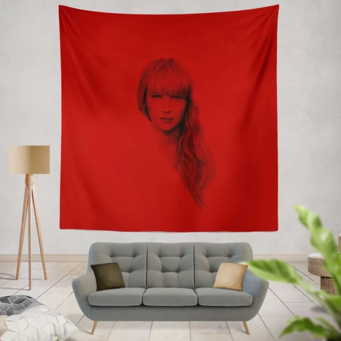 Red Sparrow Movie Jennifer Lawrence Wall Hanging Tapestry