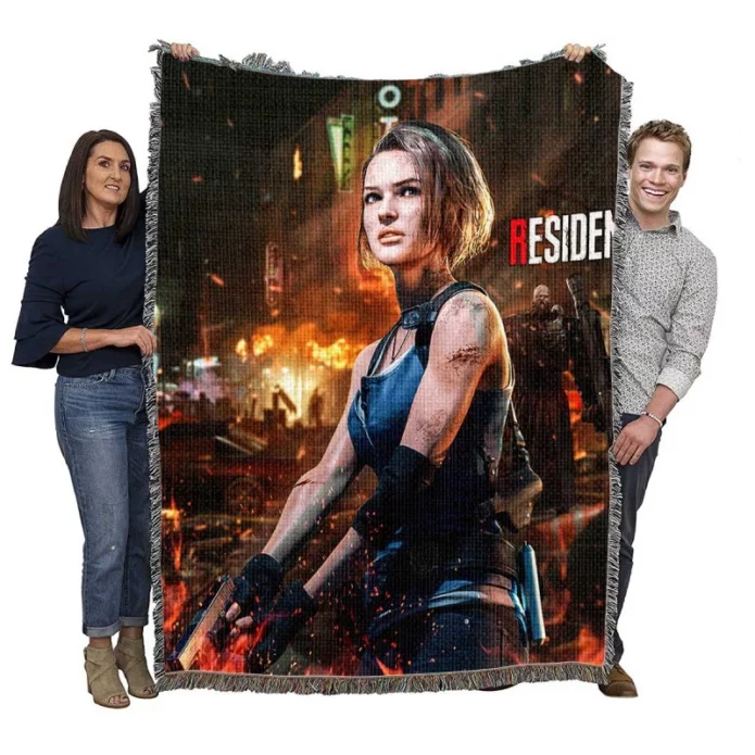 Resident Evil 3 Movie Jill Valentine Woven Blanket