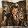 Resident Evil Afterlife Movie Milla Jovovich Alice Quilt Blanket