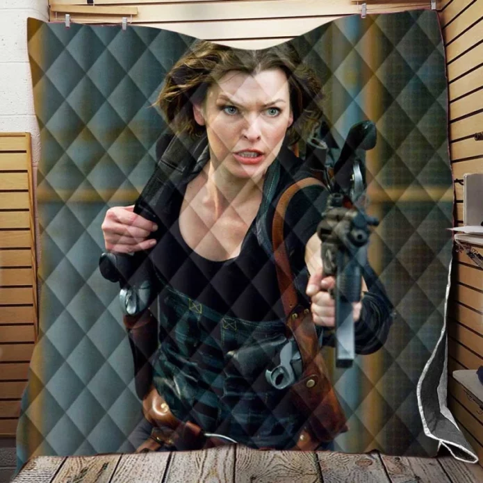 Resident Evil Afterlife Movie Quilt Blanket