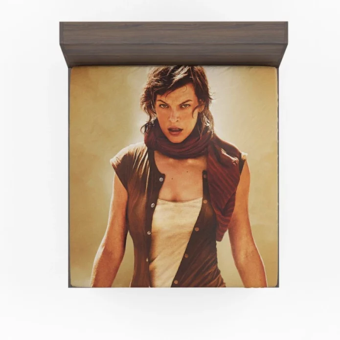 Resident Evil Extinction Movie Milla Jovovich Alice Fitted Sheet
