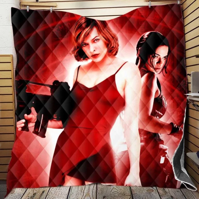Resident Evil Movie Michelle Rodriguez Quilt Blanket