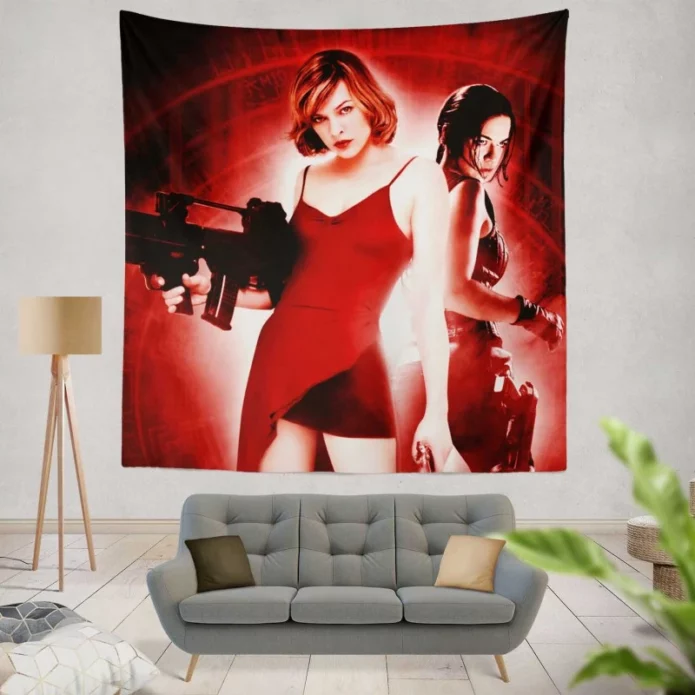 Resident Evil Movie Michelle Rodriguez Wall Hanging Tapestry