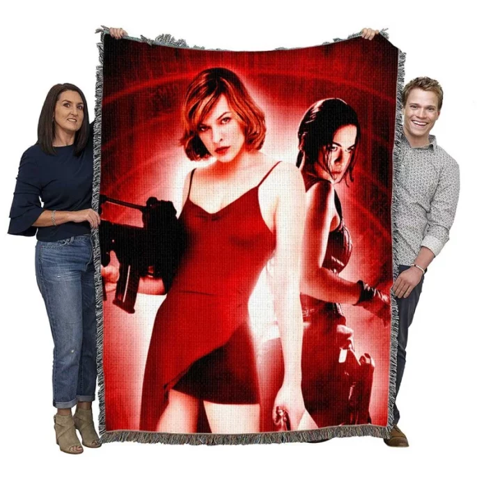 Resident Evil Movie Michelle Rodriguez Woven Blanket