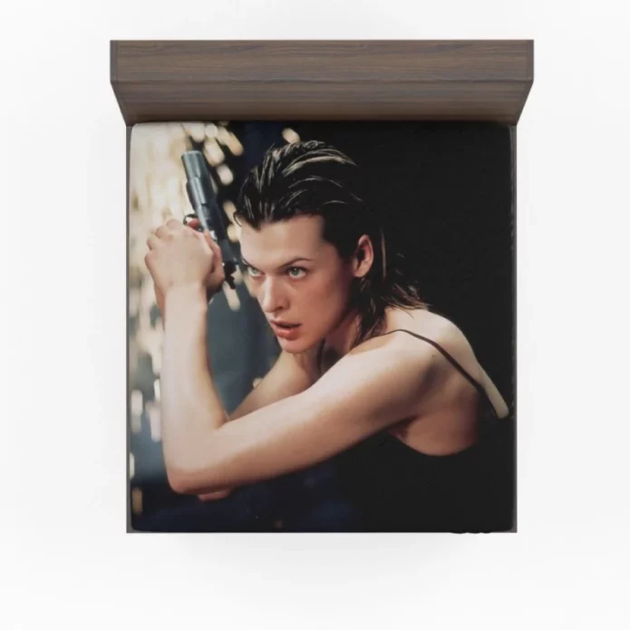 Resident Evil Movie Milla Jovovich Fitted Sheet