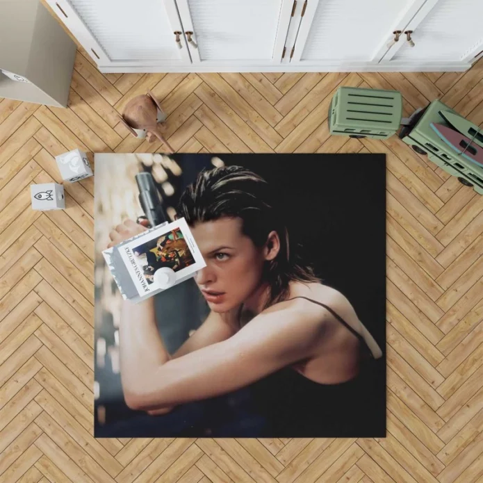 Resident Evil Movie Milla Jovovich Rug