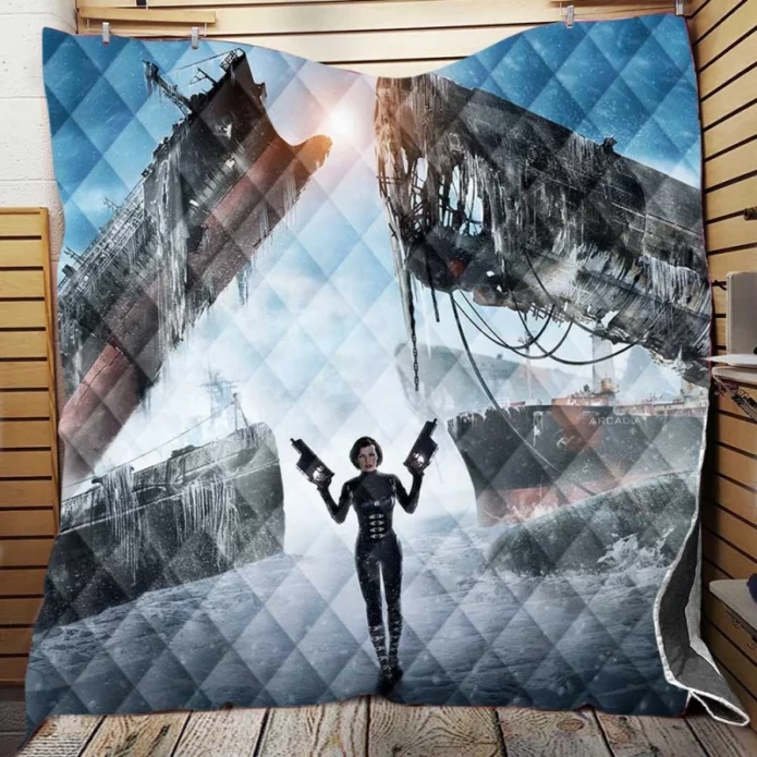 Resident Evil Retribution Horror Movie Milla Quilt Blanket