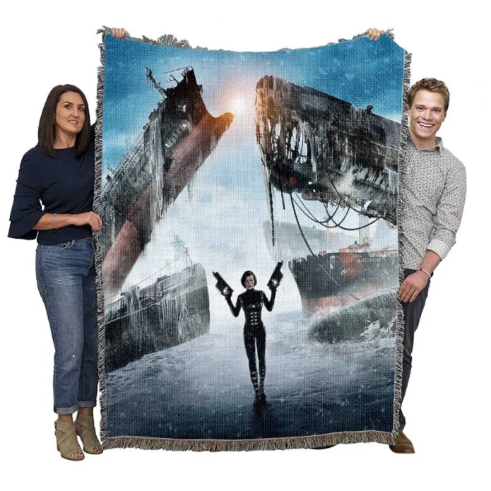 Resident Evil Retribution Horror Movie Milla Woven Blanket