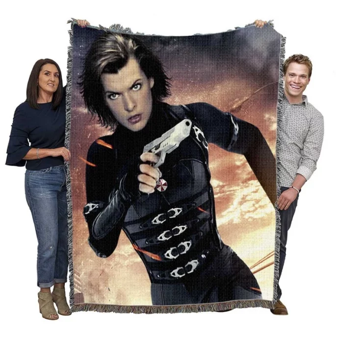 Resident Evil Retribution Thriller Movie Woven Blanket