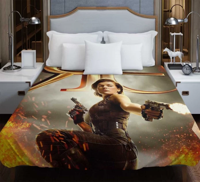 Resident Evil The Final Chapter Movie Milla Jovovich Duvet Cover