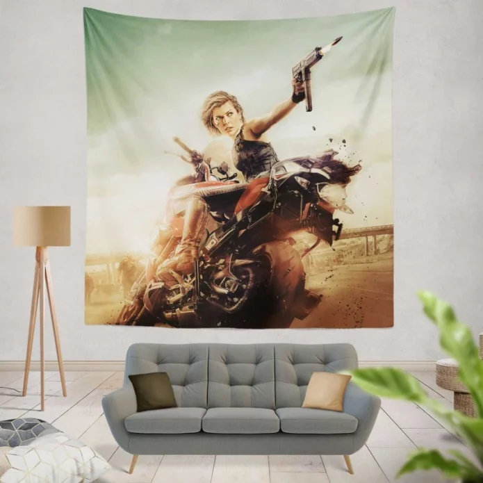 Resident Evil The Final Chapter Movie Wall Hanging Tapestry