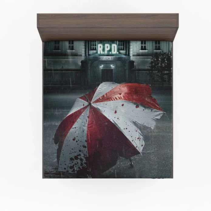 Resident Evil Welcome to Raccoon City Movie umbrella Fitted Sheet