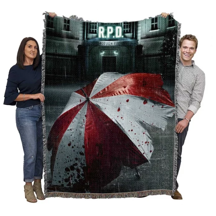 Resident Evil Welcome to Raccoon City Movie umbrella Woven Blanket