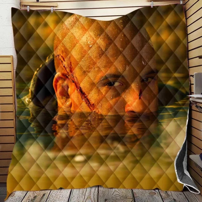 Riddick Movie Vin Diesel Quilt Blanket