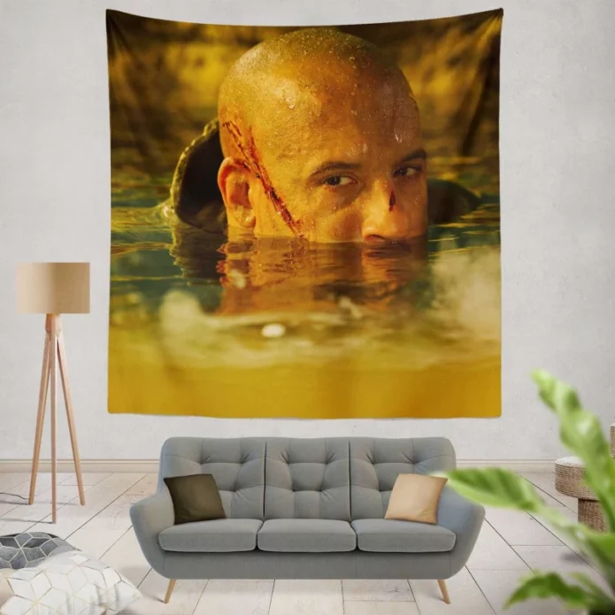 Riddick Movie Vin Diesel Wall Hanging Tapestry
