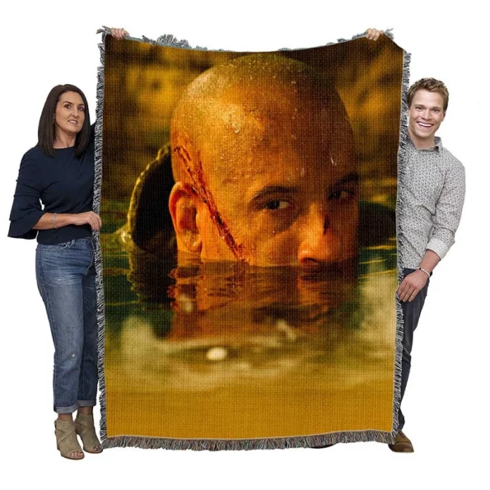 Riddick Movie Vin Diesel Woven Blanket