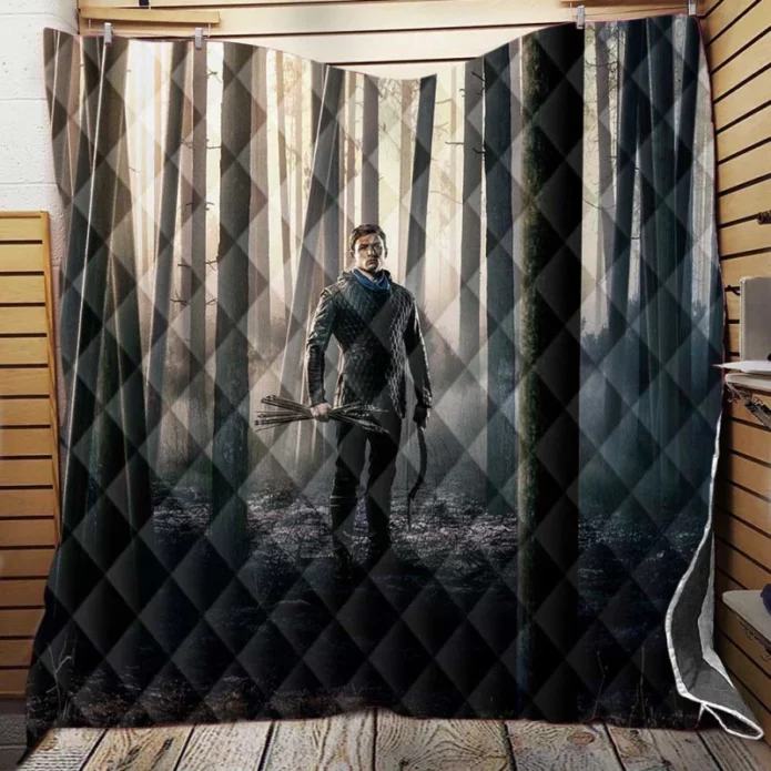 Robin Hood Movie Taron Egerton Quilt Blanket