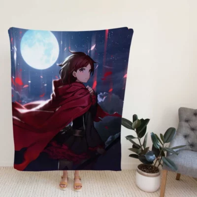 Ruby Rose Rwby Custom Anime Fleece Blanket