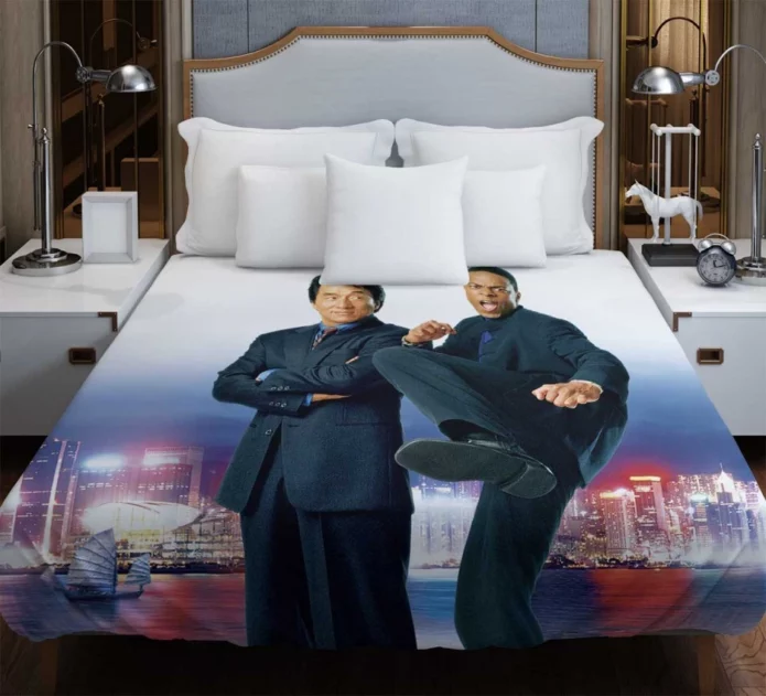 Rush Hour 2 Movie Jackie Chan Chris Tucker Duvet Cover