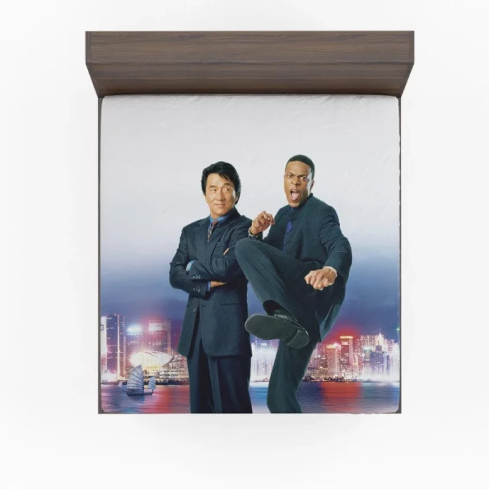 Rush Hour 2 Movie Jackie Chan Chris Tucker Fitted Sheet
