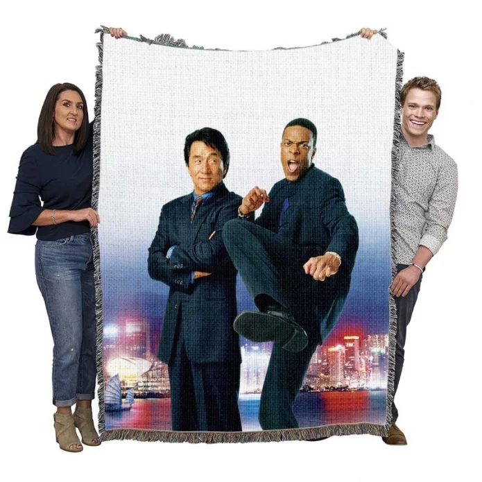 Rush Hour 2 Movie Jackie Chan Chris Tucker Woven Blanket