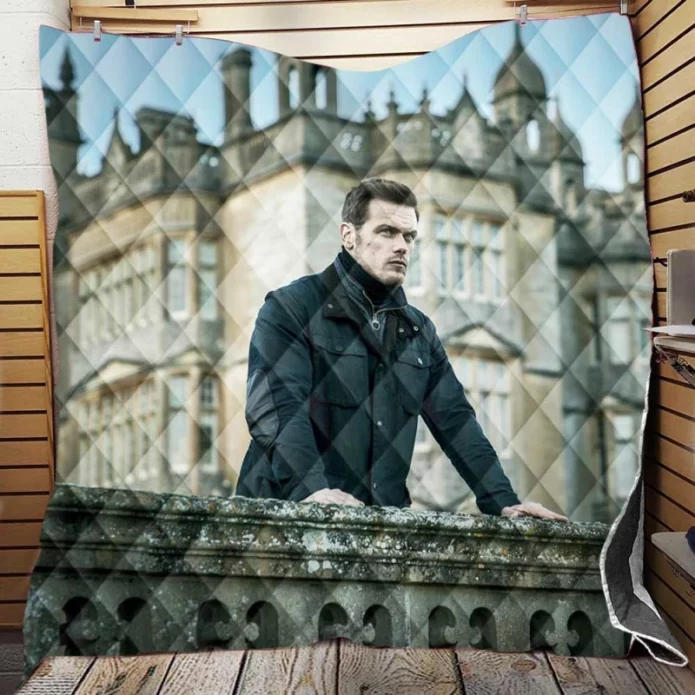 SAS Red Notice Movie Sam Heughan Quilt Blanket